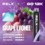 RELX Smash Go 12000 Puffs 拋棄式電子煙｜原廠正品｜Type-C 快充｜超大容量設計 | 葡萄荔枝：圖片 3